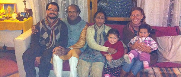 With Ricardoji, Premaji, Sambhaviji & Family